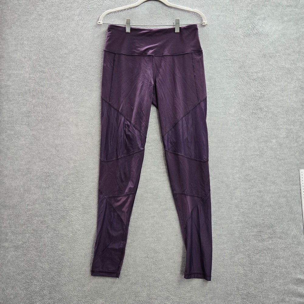 Victoria's Secret Sport Women Activewear Pants Medium Purple Leggings Mid Rise